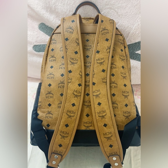 MCM stark backpack visetos monogram cognac - Picture 6 of 12
